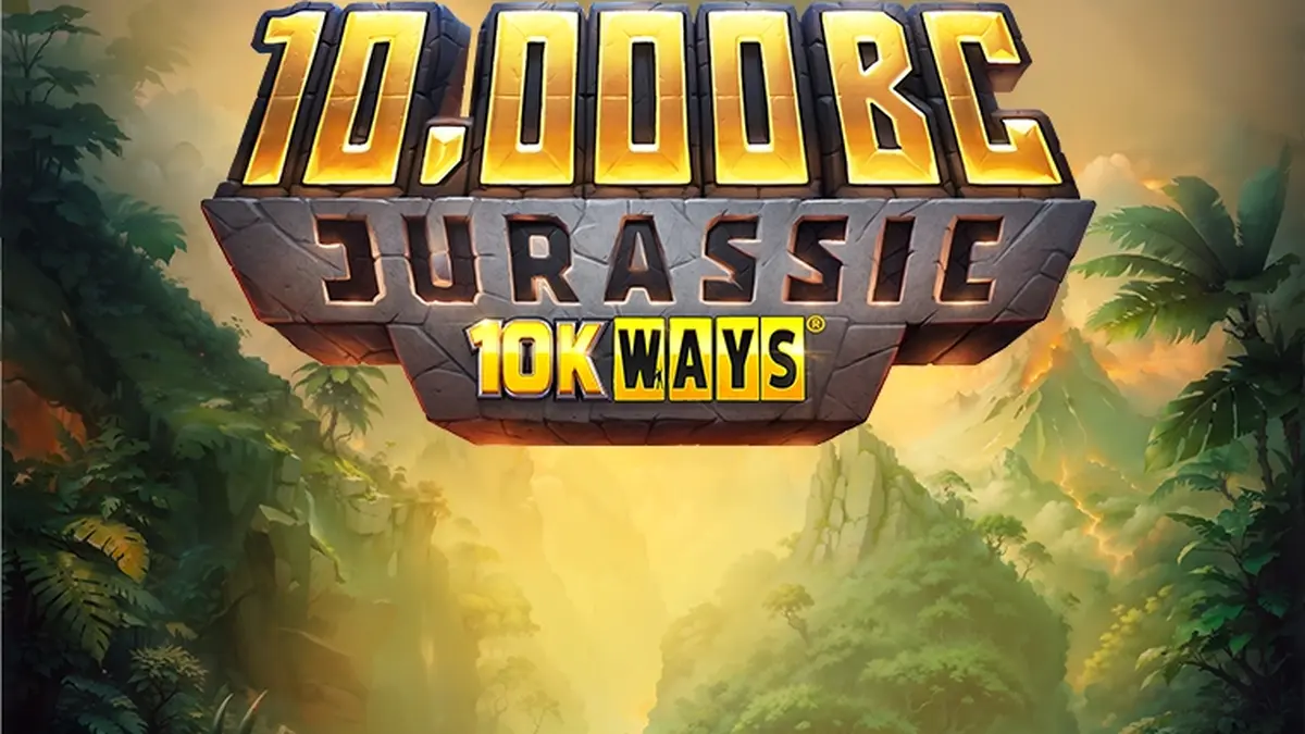 Tampilan visual slot 10,000 BC Jurassic 10K Ways dengan nuansa prasejarah
